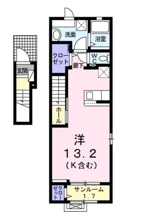 ノース・カーサBの物件間取画像